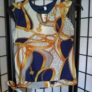 NWT Asian Brand Boutique Blouse size Medium